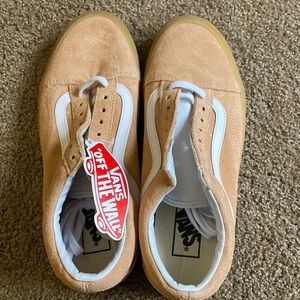 Brand new Orangish/tan colored Vans